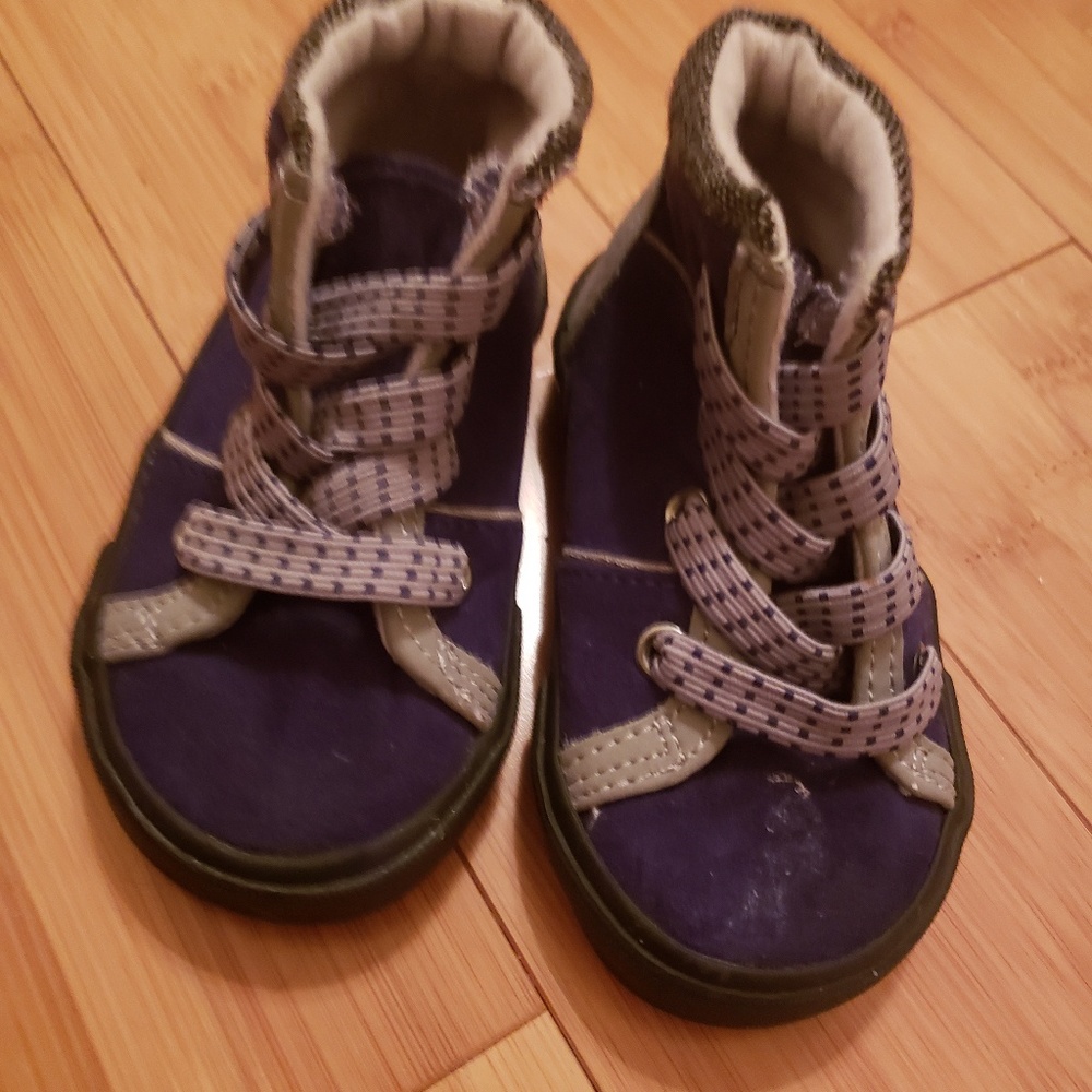Navy & Gray Suede Shoes